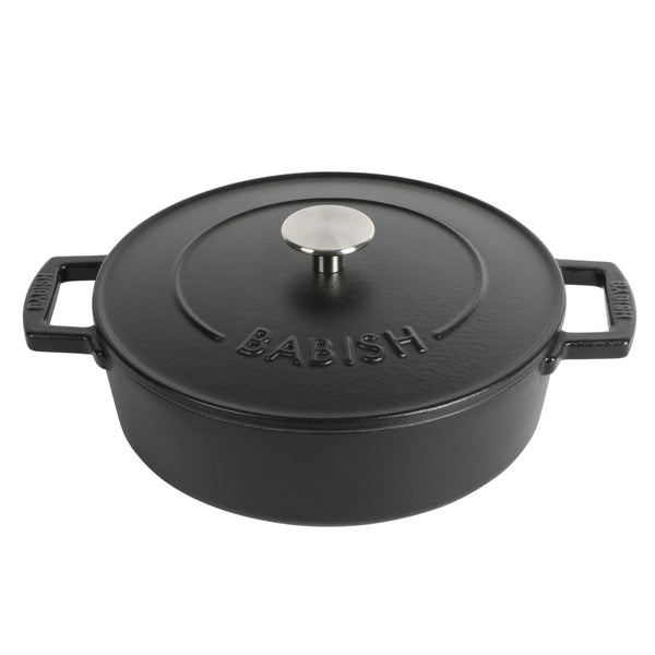 gibson home Babish 3 Qt Matte Enamel Cast Iron Braiser