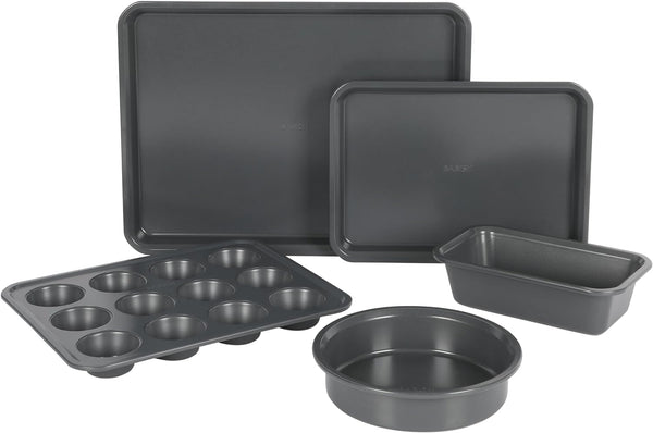 gibson home Babish 5 Piece Carbon Steel Bakeware Set