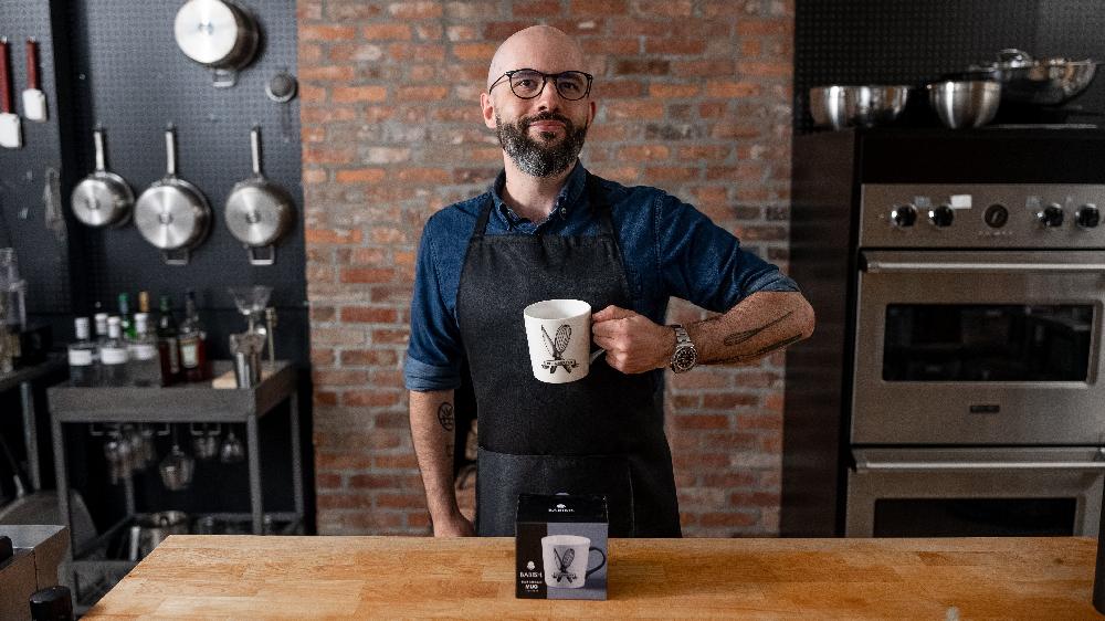 Gibson Home Babish Born And Bread Latte Tattoo Mug 17oz