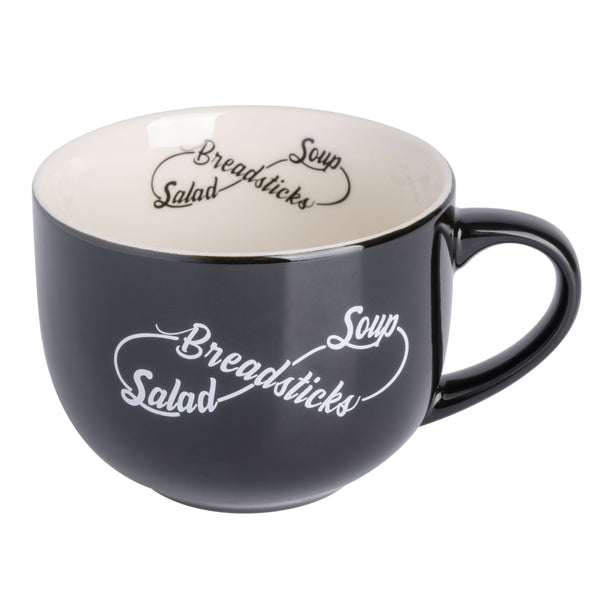 gibson home Babish Breadstick Soup and Salad Latte Tattoo Mug 17oz gibson home Babish Breadstick Soup and Salad Latte Tattoo Mug 17oz
