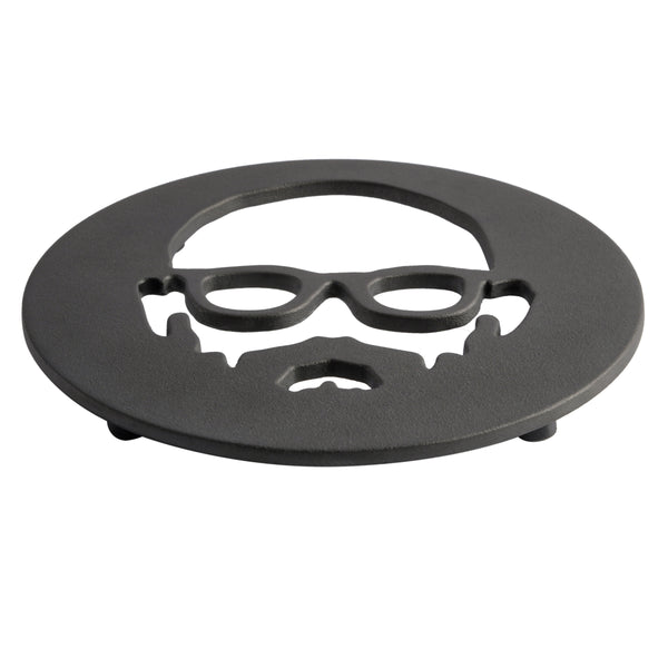 gibson home Babish Cast Iron 8-Inch Preseasoned Face Trivet gibson home Babish Cast Iron 8-Inch Preseasoned Face Trivet