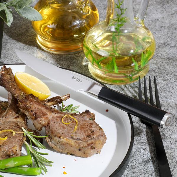 Gibson Home Babish High-Carbon 1.4116 German Steel 5" Steak Knife Set 4-Pack