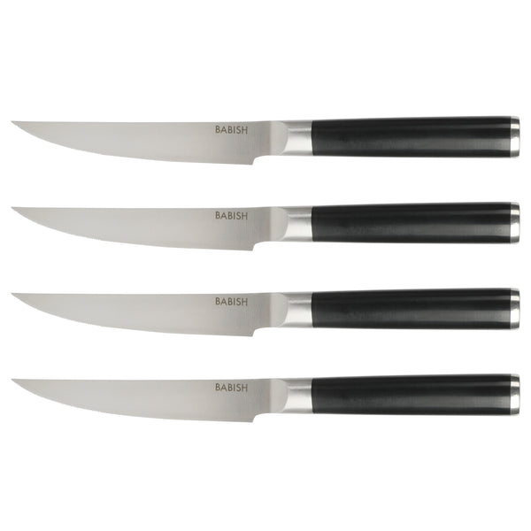 gibson home Babish High-Carbon 1.4116 German Steel 5" Steak Knife Set 4-Pack