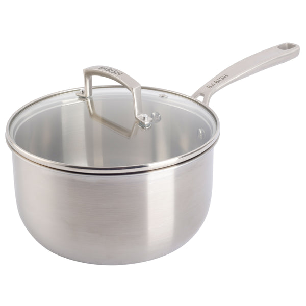 gibson home Babish Stainless Steel 3.5qt Triply Professional Grade Sauce Pan gibson home Babish Stainless Steel 3.5qt Triply Professional Grade Sauce Pan