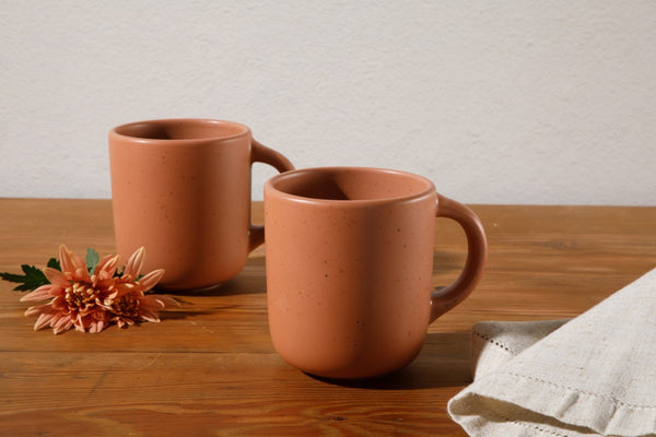 Gibson Home Bloomhouse Corsica Clay 4 Piece Mug Set