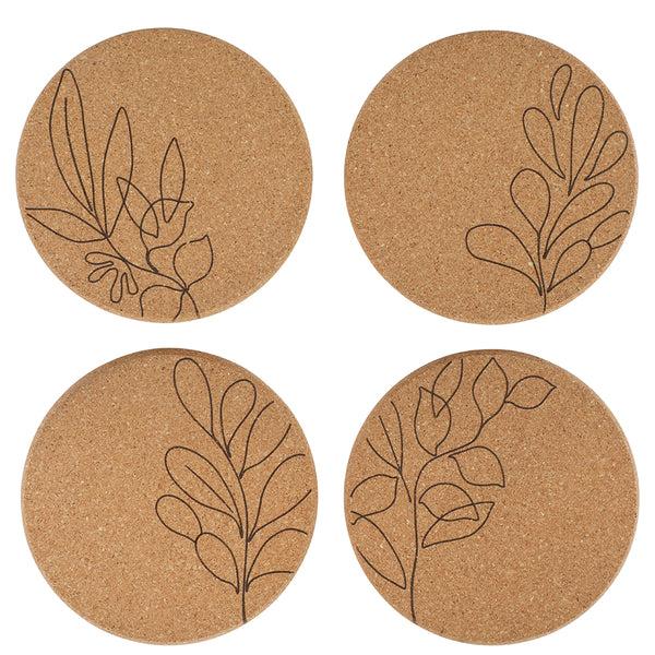 gibson home Bloomhouse Sayulita Spring 8 Piece Hand Made 21 OZ Jadeite Clear Glass Tumbler Set W/ Coasters gibson home Bloomhouse Sayulita Spring 8 Piece Hand Made 21 OZ Jadeite Clear Glass Tumbler Set W/ Coasters