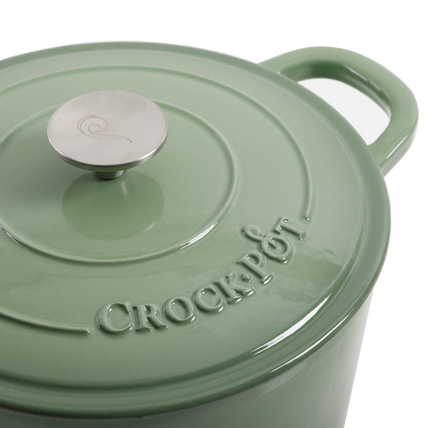 Gibson Home Crock Pot Artisan 5-Quart Enameled Cast Iron Dutch Oven
