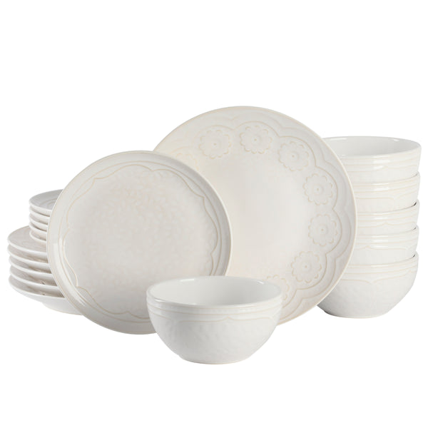 gibson home Gibson Elite Alemany 18-Piece Porcelain Dinnerware Set