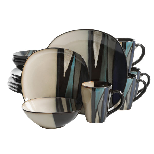 gibson home Gibson Elite Althea 16-Piece Stoneware Reactive Dinnerware Set gibson home Gibson Elite Althea 16-Piece Stoneware Reactive Dinnerware Set