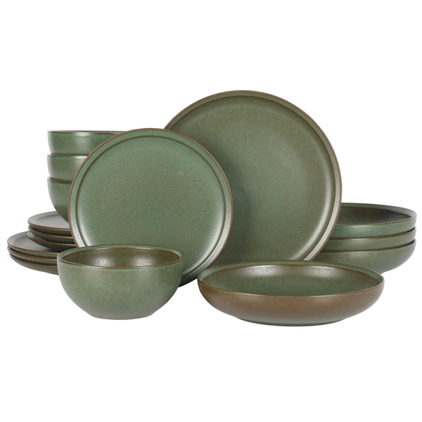 gibson home Gibson Elite Beckett Stoneware Matte Reactive Glaze 16 Piece (Service for 4) Plates and Bowls Dinnerware Set gibson home Gibson Elite Beckett Stoneware Matte Reactive Glaze 16 Piece (Service for 4) Plates and Bowls Dinnerware Set