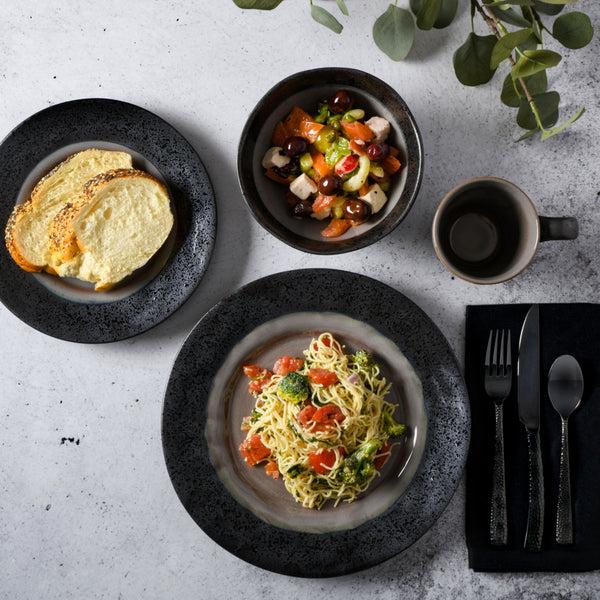 Gibson Home Gibson Elite Dragonstone 16-Piece Reactive Stoneware Dinnerware Set