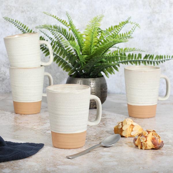 Gibson Home Gibson Elite Dreamweaver 4-Pack Terracotta Reactive 17oz Mug Set