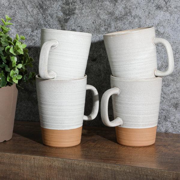 Gibson Home Gibson Elite Dreamweaver 4-Pack Terracotta Reactive 17oz Mug Set