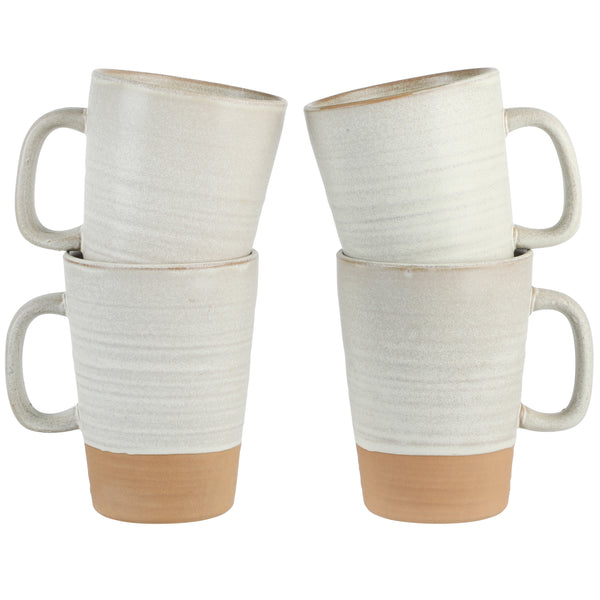 gibson home Gibson Elite Dreamweaver 4-Pack Terracotta Reactive 17oz Mug Set