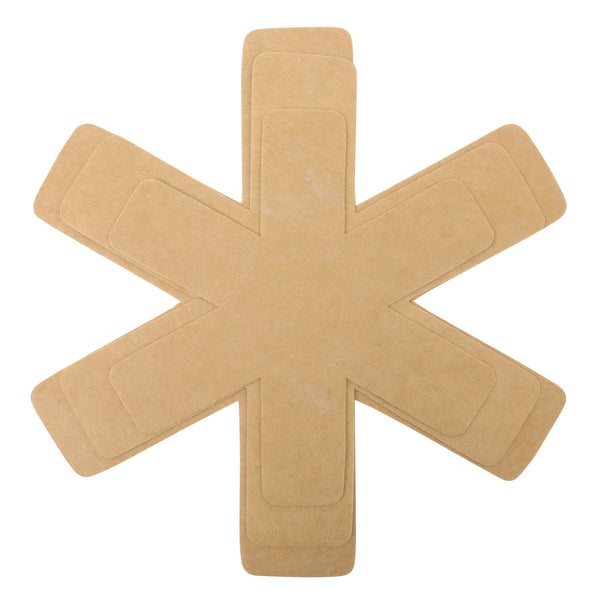 Gibson Home Gibson Elite Folkstone 13 Piece Pots And Pans Durable Cast Aluminum PFA Free Non Stick Ceramic Coating Cookware Set W/ Kitchen Tongs Tools And Protective Felts - Induction Safe - Linen White W/ Wood Handle