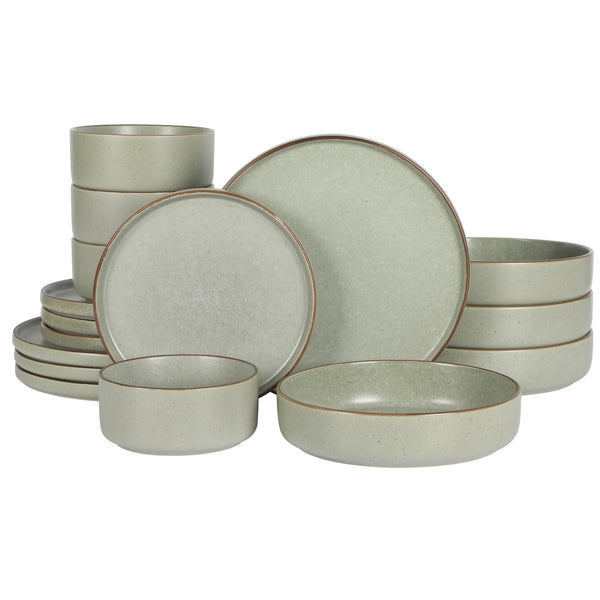 gibson home Gibson Elite Gelston Stoneware Matte Reactive Glaze 16 Piece (Service for 4) Plates and Bowl Dinnerware Set gibson home Gibson Elite Gelston Stoneware Matte Reactive Glaze 16 Piece (Service for 4) Plates and Bowl Dinnerware Set