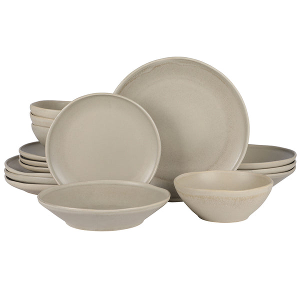 gibson home Gibson Elite Island Cove 16 Piece (Service for 4) Plates and Bowls Reactive Glaze Organic Round Dishes Stoneware Ceramic Dinnerware Set gibson home Gibson Elite Island Cove 16 Piece (Service for 4) Plates and Bowls Reactive Glaze Organic Round Dishes Stoneware Ceramic Dinnerware Set