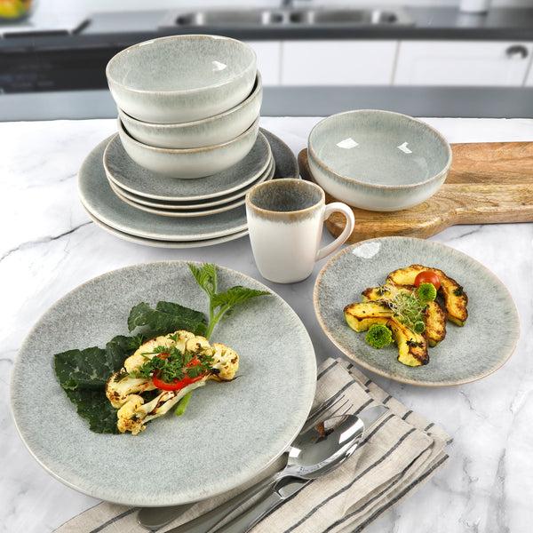 Gibson Home Gibson Elite Kashmir 16-Piece Reactive Stoneware Dinnerware Set
