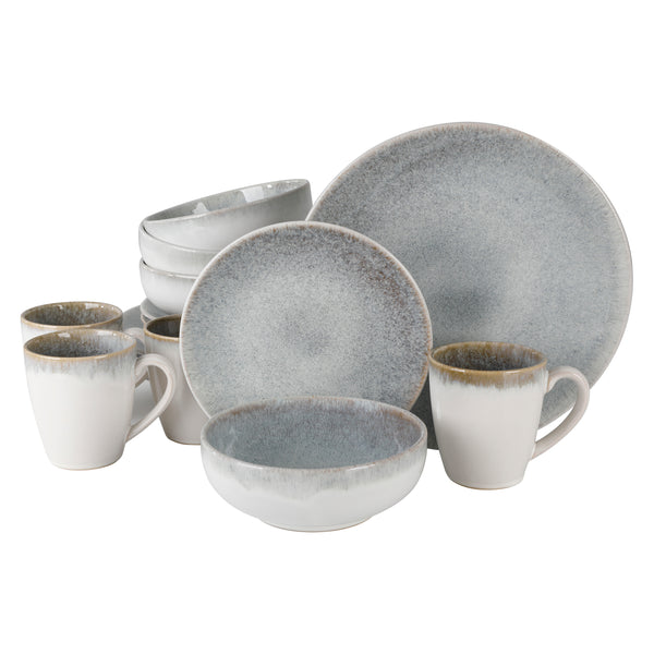 gibson home Gibson Elite Kashmir 16-Piece Reactive Stoneware Dinnerware Set