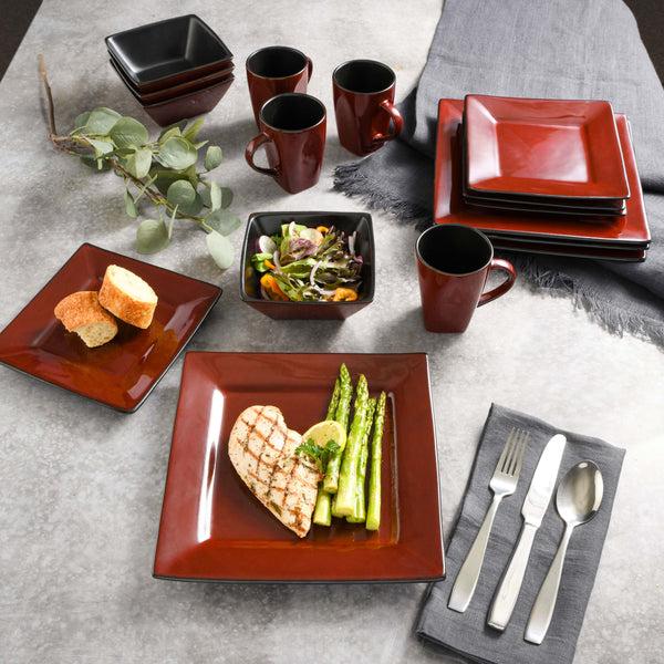 Gibson Home Gibson Elite Kiesling 16-Piece Reactive Stoneware Dinnerware Set