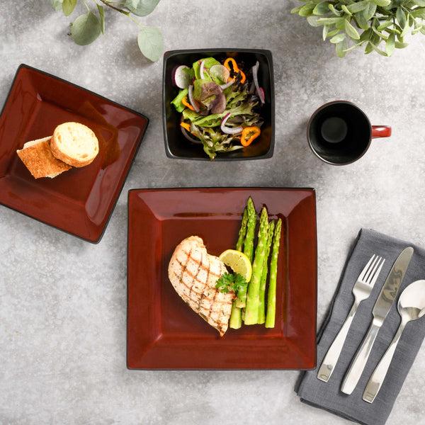 Gibson Home Gibson Elite Kiesling 16-Piece Reactive Stoneware Dinnerware Set