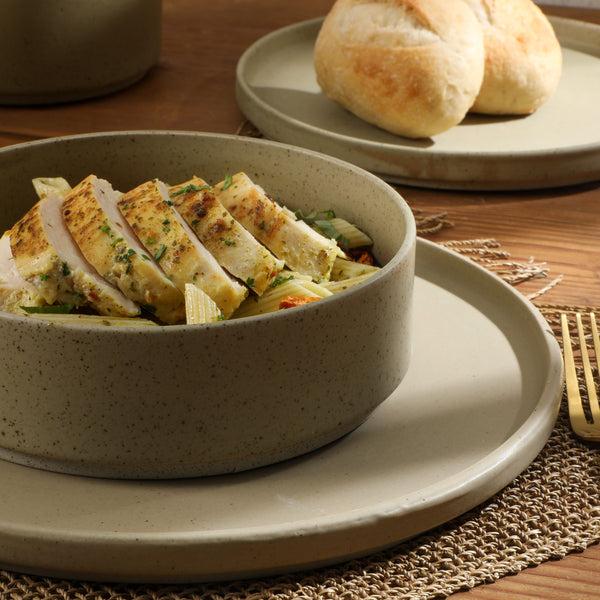 Gibson Home Gibson Elite Tatum Premium Porcelain Matte Reactive Glaze 16 Piece (Service For 4) Plates And Bowls Stackable Dishes Ceramic Dinnerware Set