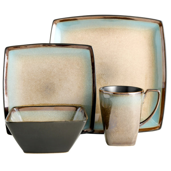 gibson home Gibson Elite Tequesta 16-Piece Reactive Stoneware Dinnerware Set