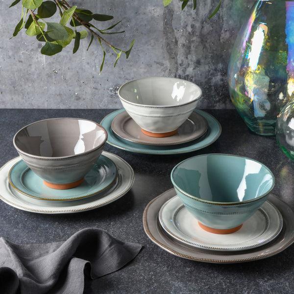 Gibson Home Gibson Elite Terranea 12-Piece Reactive Terracotta Dinnerware Set