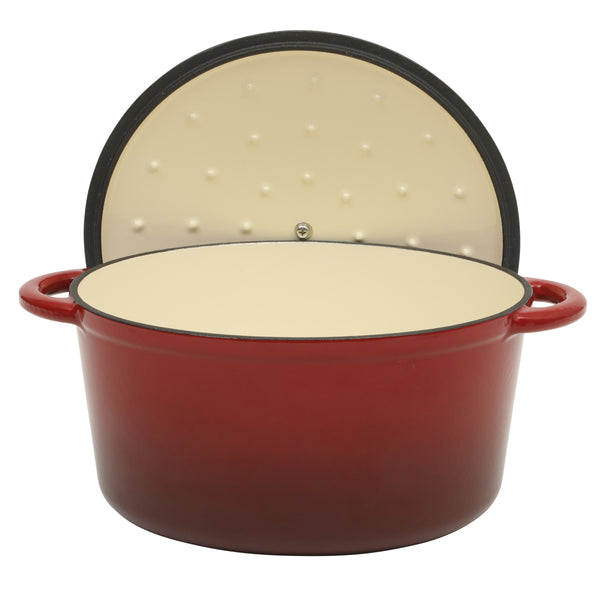 Gibson Home Gibson Home Addlestone 7 Quart Enameled Cast Iron Dutch Oven