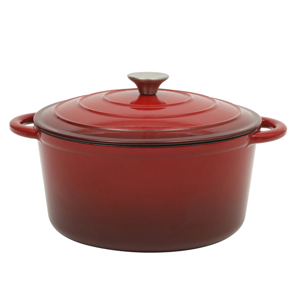 gibson home Gibson Home Addlestone 7 Quart Enameled Cast Iron Dutch Oven