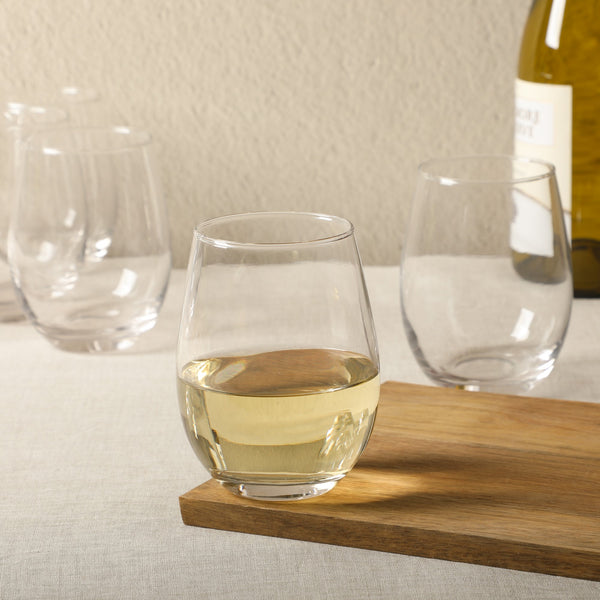 Gibson Home Gibson Home Bellini Glass 12 Piece All Purpose Stemless Red White Water Beverage Glasses/Tumbler - Set Of 12