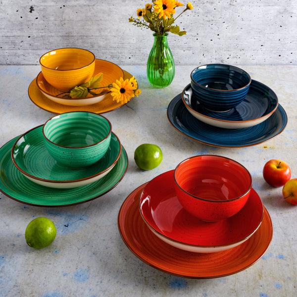 Gibson Home Gibson Home Color Speckle 12-Piece Stoneware Dinnerware Set