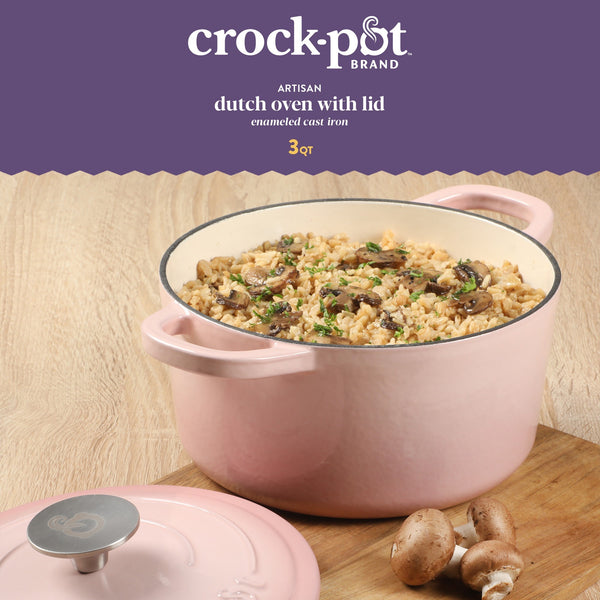 Gibson Home Crock Pot Artisan 3-Quart Dutch Oven