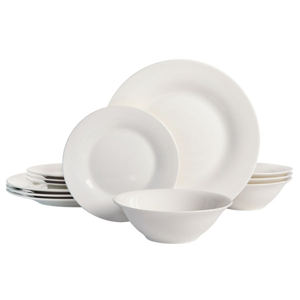 gibson home Gibson Home Everyday Round 12-Piece Fine Ceramic Dinnerware Set