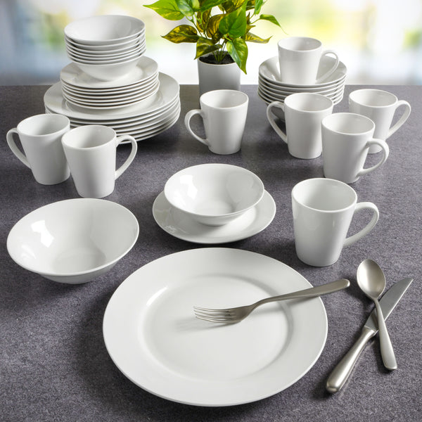 Gibson Home Gibson Home Everyday Round 40-Piece Expanded Fine Ceramic Dinnerware Set
