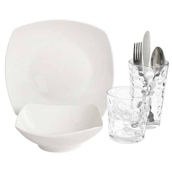 Gibson Home Gibson Home Everyday Square 48-Piece Kitchen Basic Essentials Set