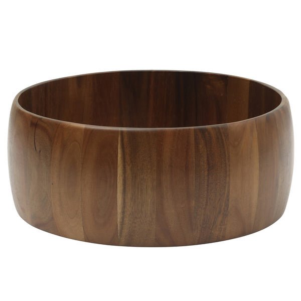 Gibson Home Gibson Home Laurelton 3 Piece Large 13" Acacia Wood Salad Serving Bowl Set W/ 2 Serving Tools