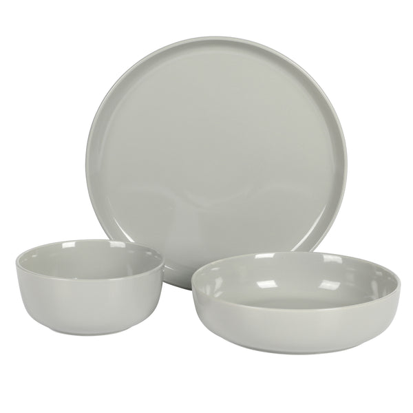 Gibson Home Gibson Home Oslo 12-Piece Porcelain Double Bowl Dinnerware Set