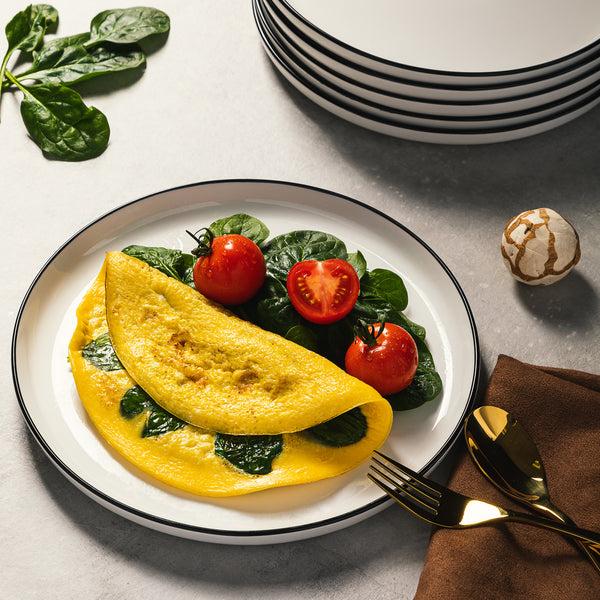 Gibson Home Gibson Home Oslo 8-Piece Porcelain 10.5" Dinner Plate Set