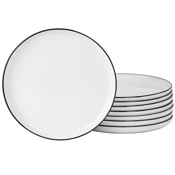 gibson home Gibson Home Oslo 8-Piece Porcelain 10.5" Dinner Plate Set