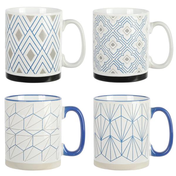 gibson home Gibson Home Parkmill 17oz 4-Pack Stoneware Mugs