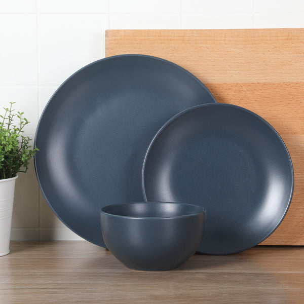 Gibson Home Gibson Home Queenslane 12-Piece Stoneware Matte Dinnerware Set