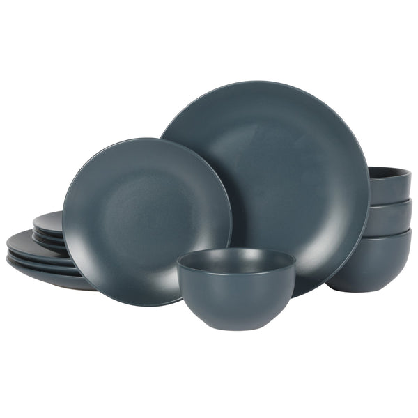 gibson home Gibson Home Queenslane 12-Piece Stoneware Matte Dinnerware Set