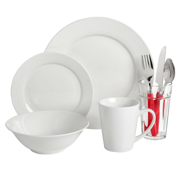 Gibson Home Gibson Home Regal White II 32-Piece Dinnerware Combo Set