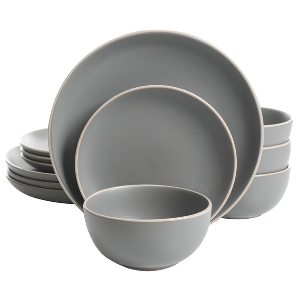 gibson home Gibson Home Rockaway 12-Piece Stoneware Dinnerware Set