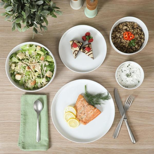 Gibson Home Gibson Home Rothernberg Stackable 40 Piece Service For 8 White Porcelain Plates And Bowls Set