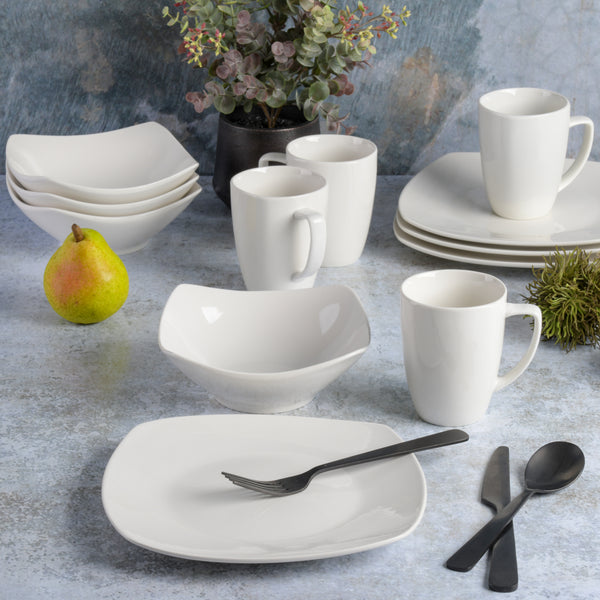Gibson Home Gibson Home Zen Buffet 12-Piece Porcelain Dinnerware Set