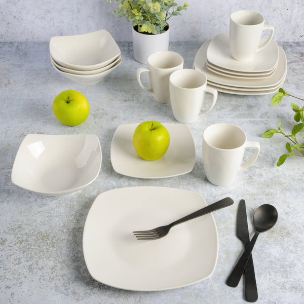 Gibson Home Gibson Home Zen Buffet 16-Piece Porcelain Dinnerware Set