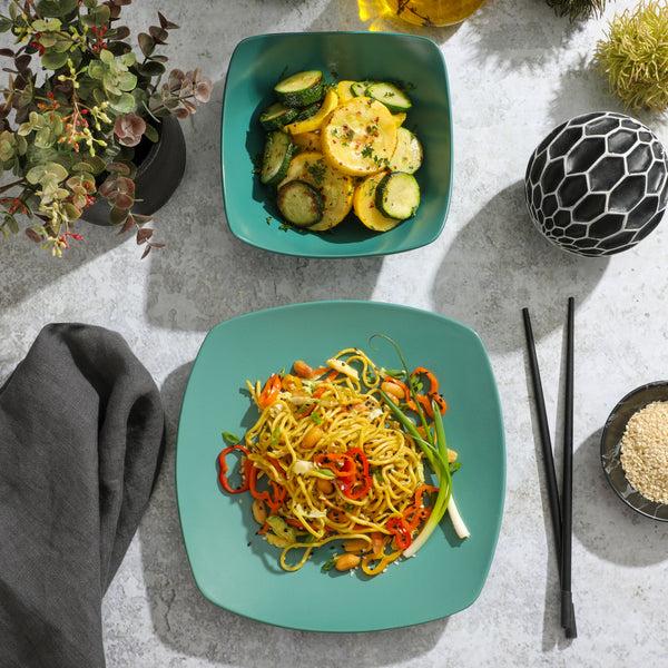 Gibson Home Gibson Home Zen Buffet Matte Porcelain 8-Piece Dinnerware Set