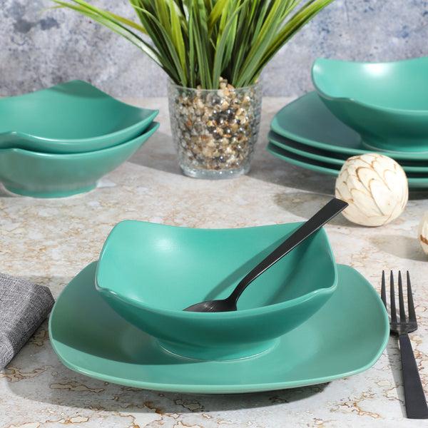 Gibson Home Gibson Home Zen Buffet Matte Porcelain 8-Piece Dinnerware Set
